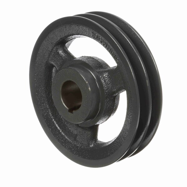 2 Groove Cast Iron FHP - Finished Bore Sheave - 2AK59X 1 1/8;BRO